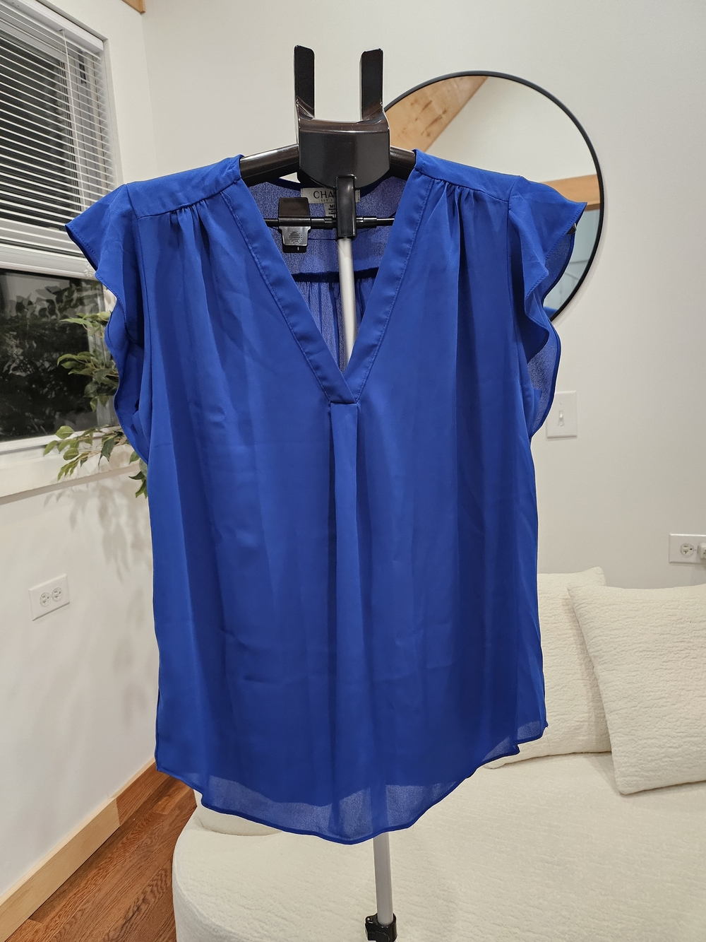 Blusa azul eléctrico Chaus New York - Talla M